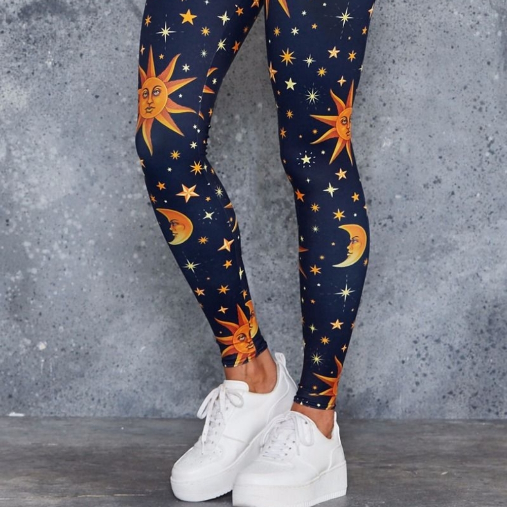 Black milk celestial sun moon leggings